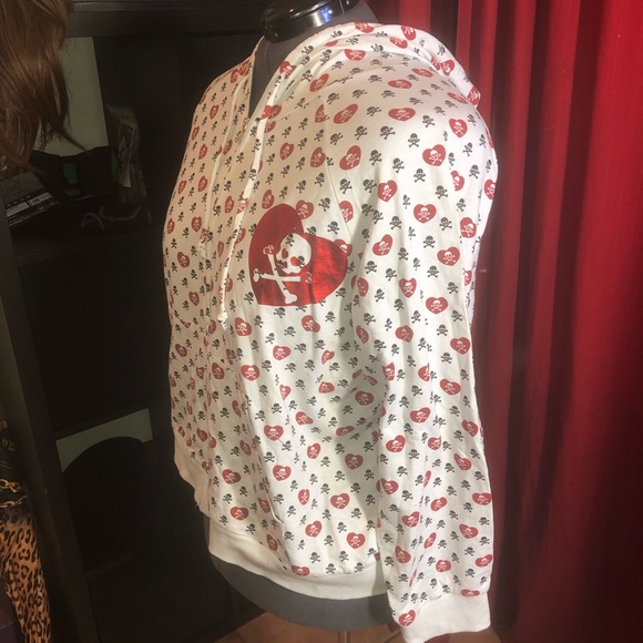 COPY - Skull zippered hoodie - Picture 2 of 4
